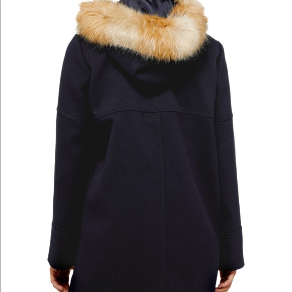 Topshop Hooded Coat - Picture 3 of 5